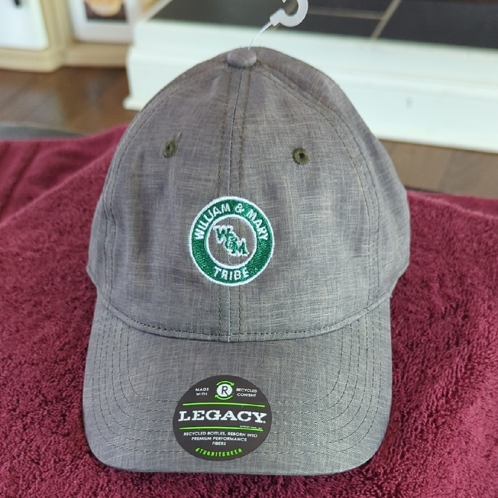 Legacy WILLIAM AND MARY TRIBE  Charcoal Gray Embroidered Cap